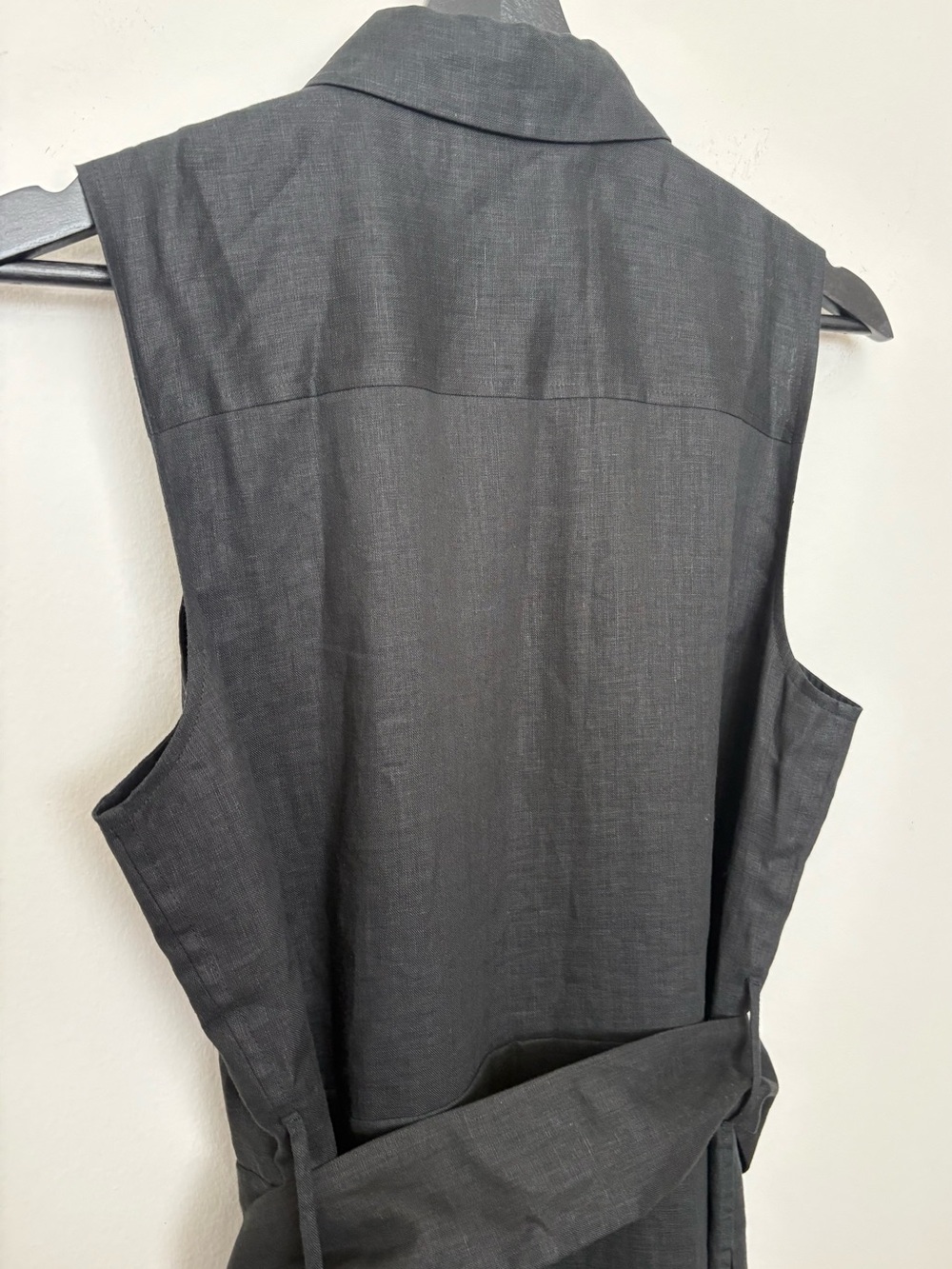 Equipment True Black Bellette 💯% Silk Button Front Dress With Belt Size S Sku#73 - Picture 9 of 11